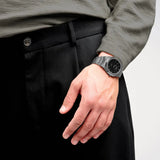 D1 Milano Ultra Thin Re-Gun Black Dial Gray Steel Strap Watch for Men - D1-UTBJ41 Authentic Buy Shop Now
