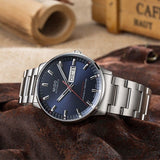 Mido Commander II Automatic Chronometer Blue Dial Silver Steel Strap Watch For Men - M021.431.11.041.00 Authentic Buy Shop Now