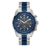 Guess Octane Chronograph Blue Dial Two Tone Steel Strap Watch for Men - W1046G2 Authentic Buy Shop Now