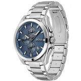 Hugo Boss Grandmaster Blue Dial Silver Steel Strap Watch for Men - 1513884 Authentic Buy Shop Now