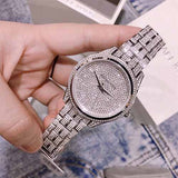 Michael Kors Lauryn Analog Crystals Silver Dial Silver Steel Strap Watch For Women - MK3717 Authentic Buy Shop Now
