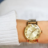 Michael Kors Norie Gold Dial Gold Steel Strap Watch for Women - MK3560 Authentic Buy Shop Now