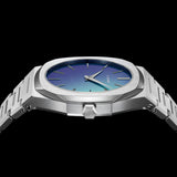 D1 Milano Ultra Thin Chromo Purple Sync Dial Silver Steel Strap Watch for Women - D1-UTBJ43 Authentic Buy Shop Now