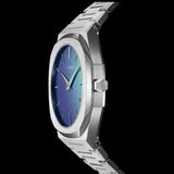 D1 Milano Ultra Thin Chromo Purple Sync Dial Silver Steel Strap Watch for Women - D1-UTBJ43 Authentic Buy Shop Now