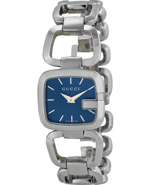 Gucci G Gucci Blue Dial Silver Steel Strap Watch For Women - YA125508 Authentic Buy Shop Now