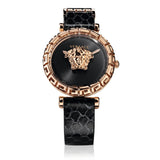 Versace Palazzo Empire Greca Black Dial Black Leather Strap Watch for Women - VEDV00719 Authentic Buy Shop Now