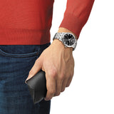 Bulova Crystal Collection Black Dial Silver Steel Strap Watch for Men - 96K104 Authentic Buy Shop Now