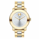 Movado Bold Silver Dial Two Tone Steel Strap Watch for Women - 3600129 Authentic Buy Shop Now
