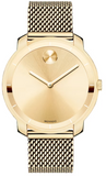 Movado Bold Gold Dial Gold Mesh Bracelet Watch for Women - 3600242 Authentic Buy Shop Now