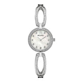 Bulova Crystal Collection Mother of Pearl Dial Silver Steel Strap Watch for Women - 96L223 Authentic Buy Shop Now