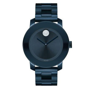 Movado Bold Blue Dial Blue Steel Strap Watch For Women - 3600388 Authentic Buy Shop Now