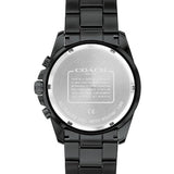 Coach Kent Chronograph Black Dial Black Steel Strap Watch for Men - 14602554 Authentic Buy Shop Now