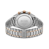 Hugo Boss Champion Chronograph Black Dial Two Tone Steel Strap Watch for Men - 1513819 Authentic Buy Shop Now