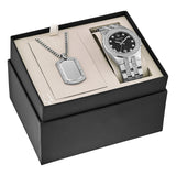 Bulova Crystal Collection Black Dial Silver Steel Strap Watch for Men - 96K102 Authentic Buy Shop Now