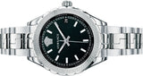 Versace Hellenyium Black Dial Silver Steel Strap Watch for Women - V12020015 Authentic Buy Shop Now