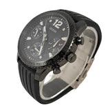 Guess Marina Chronograph Black Dial Black Rubber Strap Watch for Women - W1025L3 Authentic Buy Shop Now
