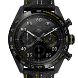 Tag Heuer Carrera x Porsche Automatic Chronograph Black Dial Black Nylon Strap Watch for Men - CBN2A1H.FC6512 Authentic Buy Shop Now