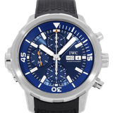 IWC Aquatimer Automatic Chronograph 44mm Blue Dial Black Rubber Strap Watch for Men - IW376805 Authentic Buy Shop Now