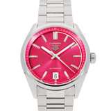 Tag Heuer Carrera Date Automatic 18K Pink Dial Silver Steel Strap Watch for Women - WBN2313.BA0001 Authentic Buy Shop Now