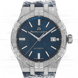 Maurice Lacroix Aikon Automatic Date Blue Dial Blue Silicone Strap Watch For Men - AI6008-SS000-430-4 Authentic Buy Shop Now