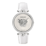 Versace Palazzo Empire White Dial White Leather Strap Watch for Women - VCO010017 Authentic Buy Shop Now