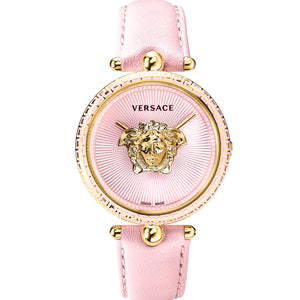 Versace Palazzo Empire Pink Dial Pink Leather Strap Watch for Women - VCO030017 Authentic Buy Shop Now