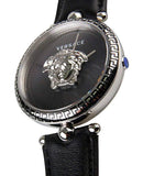 Versace Palazzo Empire Black Dial Black Leather Strap Watch for Women - VCO060017 Authentic Buy Shop Now