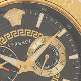 Versace V-Race Quartz Black Dial Gold Steel Strap Watch For Men - VEBV00519 Authentic Buy Shop Now