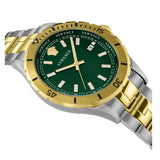 Versace Hellenyium Quartz Green Dial Two Tone Steel Strap Watch For Men - VE3A00720 Authentic Buy Shop Now