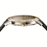 Versace Univers Beige Dial Black Leather Strap Watch for Men - VEBK00218 Authentic Buy Shop Now