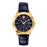Versace Univers Navy Blue Dial Navy Blue Leather Strap Watch for Men - VEBK00318 Authentic Buy Shop Now