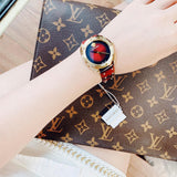Versace Shadov Quartz Red Dial Red Leather Strap Watch for Women - VEBM00918 Authentic Buy Shop Now