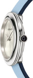 Versace V Flare Silver Dial Blue Leather Strap Watch for Women - VEBN00118 Authentic Buy Shop Now