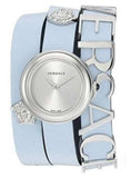 Versace V Flare Silver Dial Blue Leather Strap Watch for Women - VEBN00118 Authentic Buy Shop Now