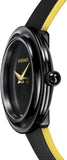 Versace V-Flare Quartz Black Dial Black Leather Strap Watch for Women - VEBN00518 Authentic Buy Shop Now