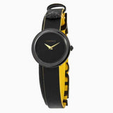 Versace V-Flare Quartz Black Dial Black Leather Strap Watch for Women - VEBN00518 Authentic Buy Shop Now