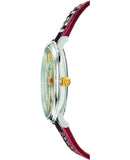 Versace V Circle Silver Dial Two Tone Leather Strap Watch for Men - VEBQ01319 Authentic Buy Shop Now