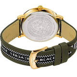 Versace V-Circle Quartz Green Dial Green Leather Strap Watch for Men - VEBQ01519 Authentic Buy Shop Now