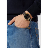 Versace V-Circle Quartz Black Dial Brown Leather Strap Watch for Men - VEBQ01619 Authentic Buy Shop Now