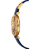 Versace Palazzo Empire Greca Quartz Blue Dial Blue Leather Strap Watch for Women - VEDV00219 Authentic Buy Shop Now