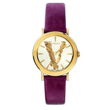 Versace Virtus White Dial Red Leather Strap Watch for Women - VEHC00219 Authentic Buy Shop Now