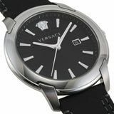 Versace V Urban Black Dial Black Leather Strap Watch for Men - VELQ00119 Authentic Buy Shop Now