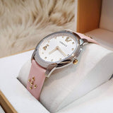 Versace Audrey Quartz White Dial Pink Leather Strap Watch for Women - VELR00119 Authentic Buy Shop Now
