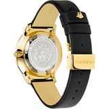 Versace Audrey Quartz Black Dial Black Leather Strap Watch for Women - VELR00319 Authentic Buy Shop Now