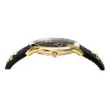 Versace Audrey Quartz Black Dial Black Leather Strap Watch for Women - VELR00319 Authentic Buy Shop Now