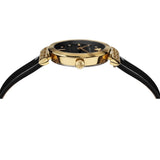 Versace Greca Meander Black Dial Black Leather Strap Watch for Women - VELW00420 Authentic Buy Shop Now