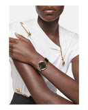 Versace Greca Meander Black Dial Black Leather Strap Watch for Women - VELW00420 Authentic Buy Shop Now