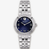 Versace Daphnis Analog Blue Dial Silver Steel Strap Watch for Women - VEOCA0124 Authentic Buy Shop Now