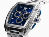 Versace Dominus Chronograph Blue Dial Silver Steel Strap Watch For Men - VE6H00423 Authentic Buy Shop Now