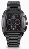 Versace Dominus Chronograph Quartz Black Dial Black Steel Strap Watch For Men - VE6H00623 Authentic Buy Shop Now
